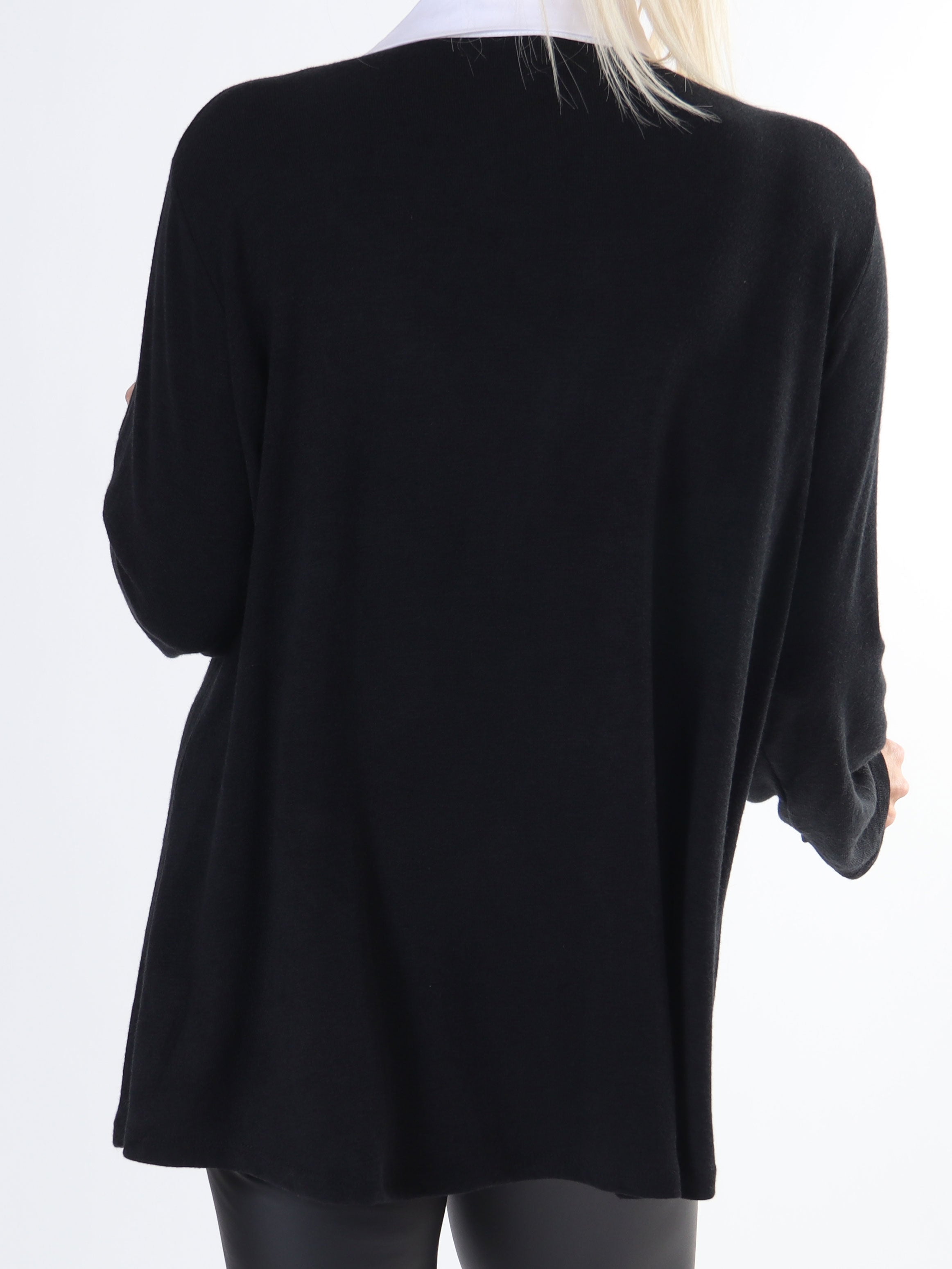 Rita - Härligt mjuk plus size-blus med vit skjortkrage